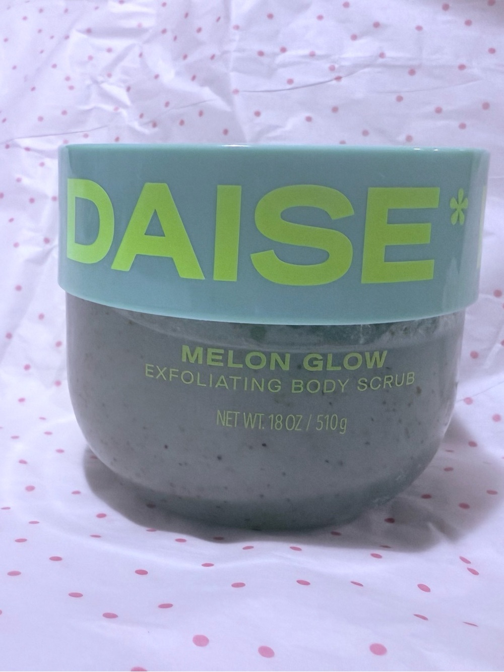Melon Glow Exfoliating Body Scrub — Mint Green